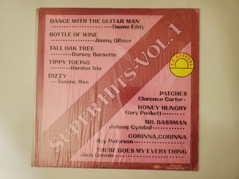 Duane Eddy,Jimmy Gilmer,Dorsey Burnette,Harden Trio,Tommy Roe,Clarence Carter,Gary Puckett,Johnny Cymbal,Ray Peterson,Jack Greene Dance With The Guitar Man,Bottle of Wine,Tall Oak Tree,Tippy Toeing,Dizzy,Patches,Honey Hungry,Mr. Bassman,Corinna, Corinna,There Goes My Everything vinyl record